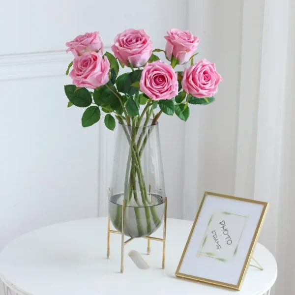 High-grade Hand Feel Moisturizing Rose Flower Wedding Home Decoration Real Touch Roses Artificial Flowers Valentine's Day Gift - Image 5