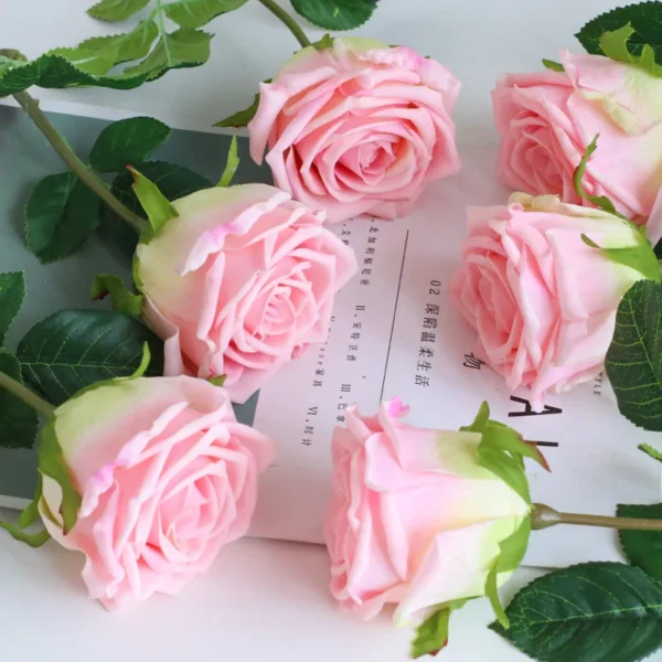 High-grade Hand Feel Moisturizing Rose Flower Wedding Home Decoration Real Touch Roses Artificial Flowers Valentine's Day Gift - Image 19