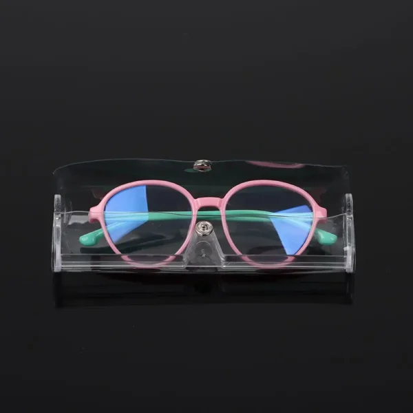 Women Transparent Waterproof Glasses Box Eyeglasses Case Plastic Glasses Holder - Image 3