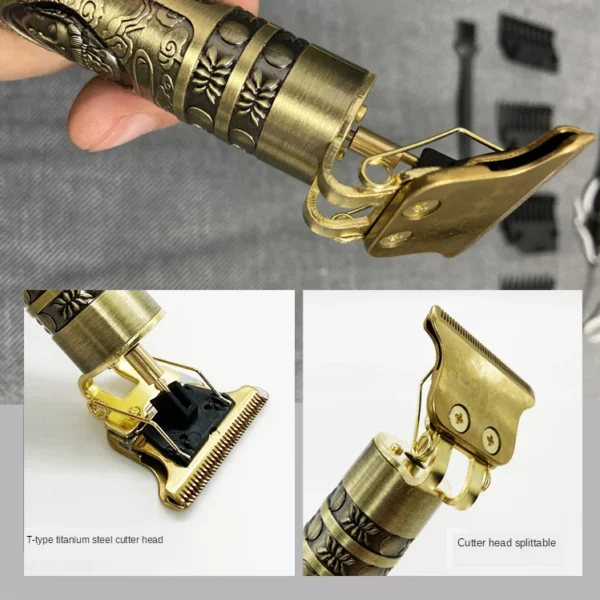 T9 Hair Clipper Repair Beard Shaving Body Hair Trimmer Clippers Electric Machine Men Haircut Machine 0mm Barber Shaver - Image 21