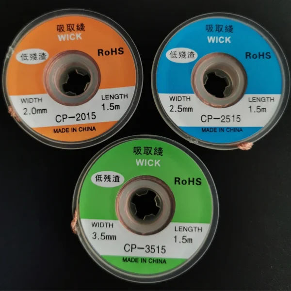 1PC 2.0mm 3.5mm 1.5M Welding Wires Desoldering Braid Solder Remover Wick Wire Repair Tool - Image 17