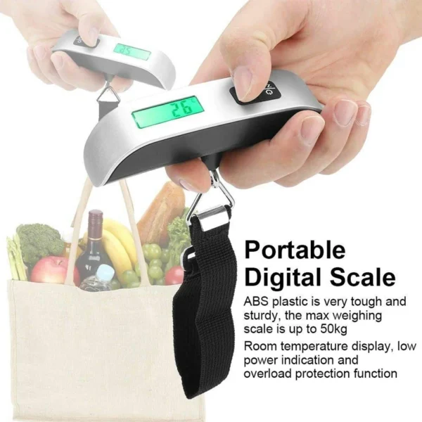 50kg 10g Digital Scale Electronic Balance Kitchen Luggage Hanging Scale Weight Suitcase Travel Scale Baggage Bag Weight Tool - Image 10