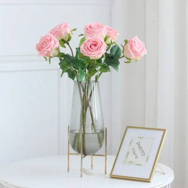 High-grade Hand Feel Moisturizing Rose Flower Wedding Home Decoration Real Touch Roses Artificial Flowers Valentine's Day Gift - Image 3