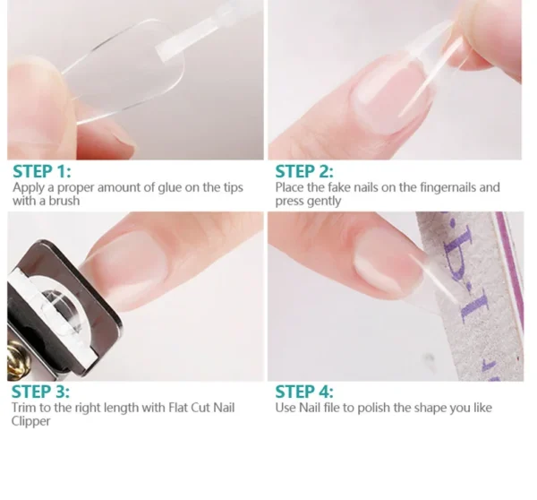 Nailpop Nail Glue for False Tips Glitter Acrylic Nail Art Adhesive Manicure Tool Rhinestone Glue Bottle Cap with Brush 2pcs - Image 13