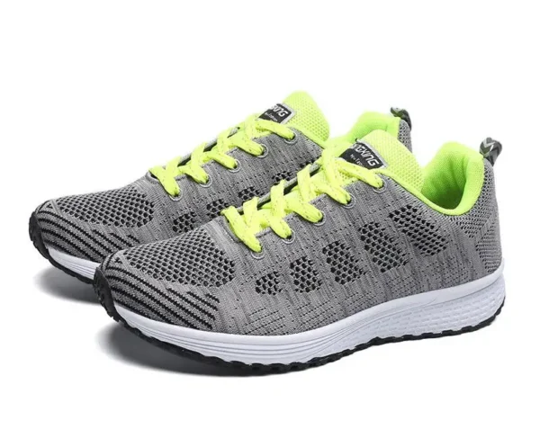 Women Casual Shoes Fashion Breathable Walking Mesh Flat Shoes Sneakers Women 2021 Gym Vulcanized Shoes White Female Footwear - Image 11