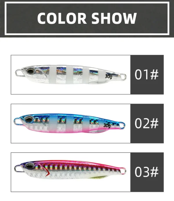 2021 Japen Metal Cast Jig Spoon 10/15/20/30/40/50g Shore Casting Jigging Fish Sea Bass Fishing Lure Artificial Bait Tackle - Image 22