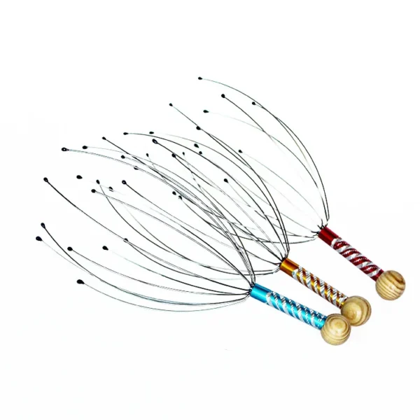 Octopus Head Massager Scratching Scalp Relaxation Relief Body Massager Scratcher Relieves Tension Health Care Tools Random - Image 9