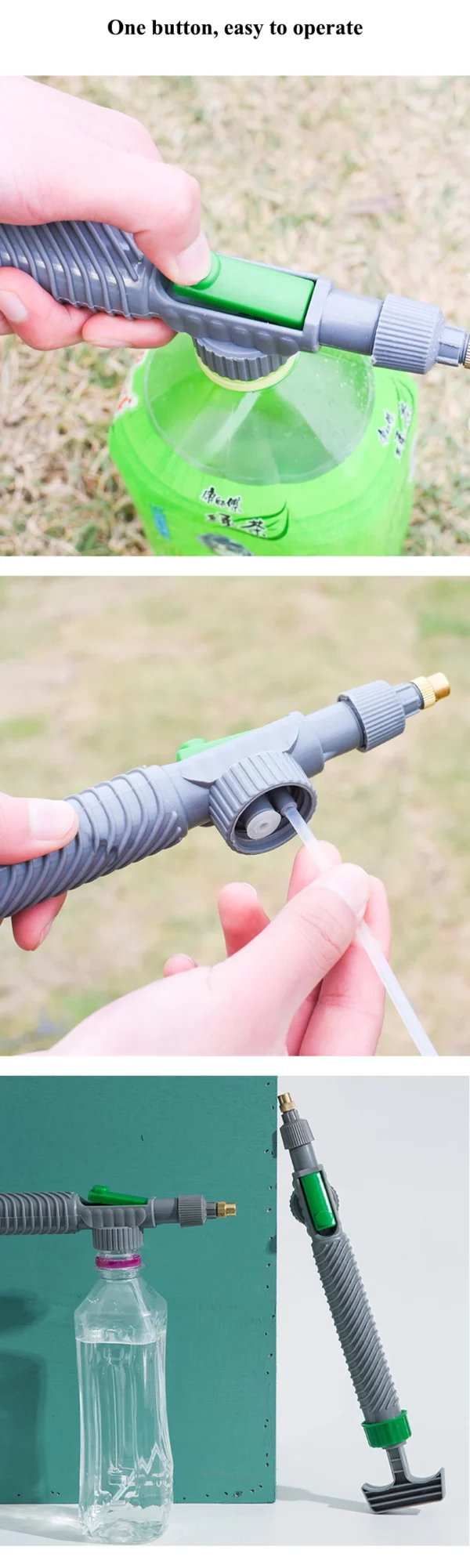 High Pressure Air Pump Manual Sprayer Adjustable Drink Bottle Spray Head Nozzle Garden Watering Tool Sprayer Agriculture Tools - Image 13