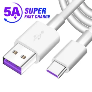 AUFU Super Fast Charge Cable for Huawei P30 Pro 5A USB Type C Cable Type-C Cable for Huawei P20 Pro Mate 20 Pro Mate 10 Pro P10