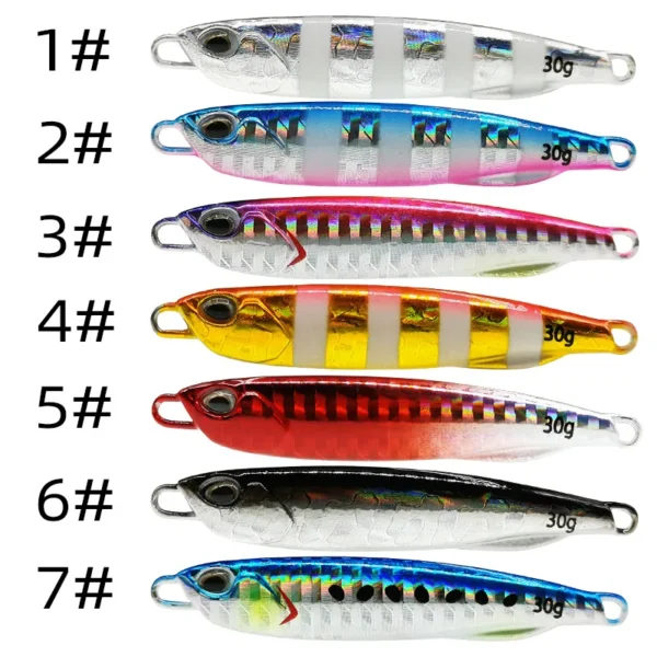 2021 Japen Metal Cast Jig Spoon 10/15/20/30/40/50g Shore Casting Jigging Fish Sea Bass Fishing Lure Artificial Bait Tackle - Image 3