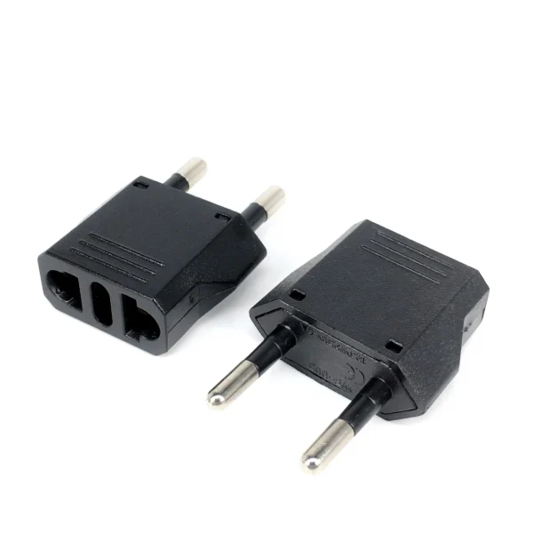 1-50pcs EU Euro KR Plug Adapter US to EU Plug Adapter Travel KR EU Adapter Electric EU KR Plug Converter Power Sockets AC Outlet - Image 2