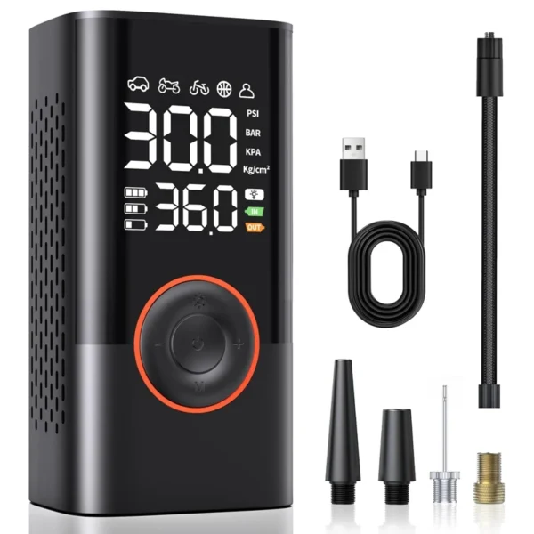 1pc Wireless Car Air Compressor Air Pump Electric Tire Inflator Pump for Motorcycle Bicycle Boat AUTO Tyre Balls Inflatable - Image 8