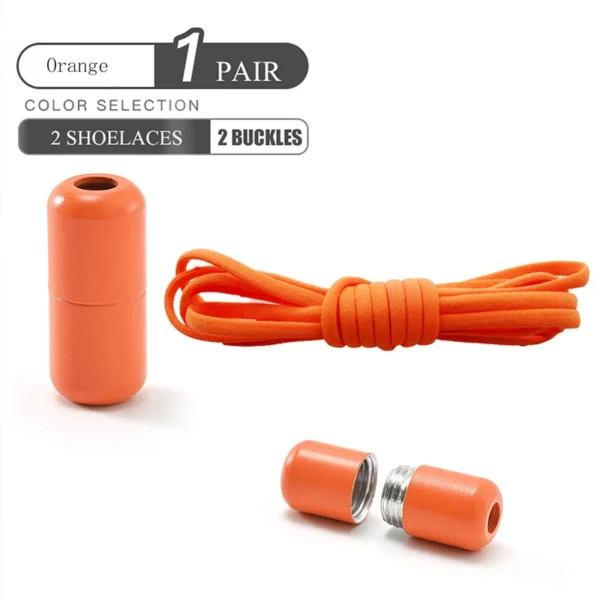 Elastic No Tie Shoelaces Semicircle Shoe Laces For Kids and Adult Sneakers Shoelace Quick Lazy Metal Lock Laces Shoe Strings - Image 25