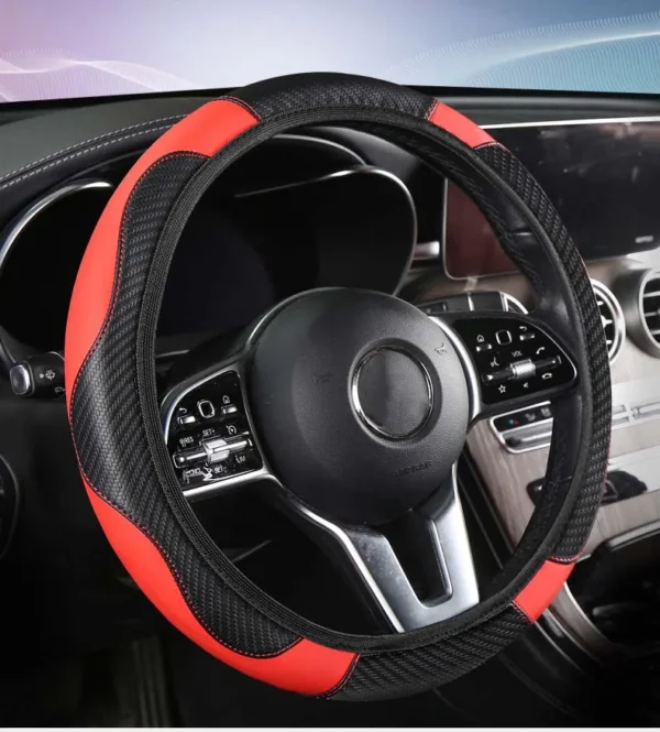 Non-inner-ring Automobile Steering Wheel Cover Leather Four Seasons for Spring Summer Autumn Winter for Men and Women - Image 16