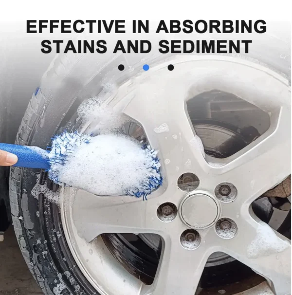 SEAMETAL Car Cleaning Brush Car Wash Portable Plush Wheel Tire Rim Brush Wash Tools for Car Motorcycle Wheel Tire Accessories - Image 10