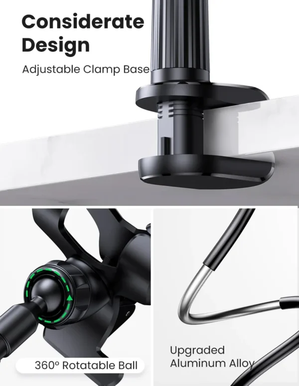 Universal Mobile Phone Stand Adjustable Lazy Stand Rotatable Bedside Stand Desktop Live Streaming Selfies Phone Accessories - Image 19