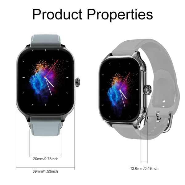 LAXASFIT H9 and H6 Smartwatch Dial to Answer Calls Calorie Tracking Heart Rate Blood Oxygen Monitoring Bluetooth Smart Watch - Image 13