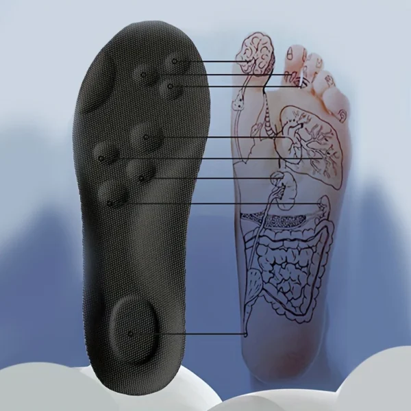 1Pair/2Pairs/4Pairs High Elasticity Latex Sport Insoles Soft Shoe Pads Arch Support Orthotic Insoles Breathable Deodorant Insole - Image 3