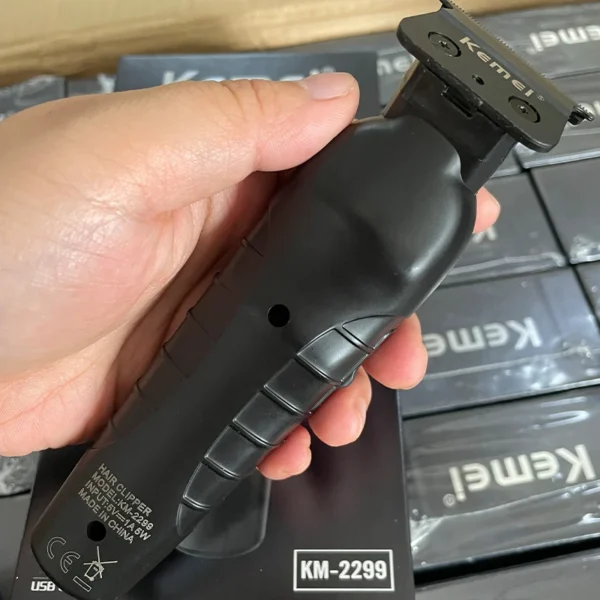 Kemei 2299 Barber Cordless Hair Trimmer 0mm Zero Gapped Carving Clipper Detailer Professional Electric Finish Cutting Machine - Image 3