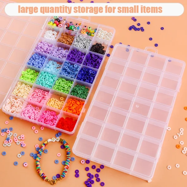 Transparent Storage Container Jewelry Box Clear Plastic Organizer Box Empty Earring Storage Organizer Display Case for Beads - Image 5
