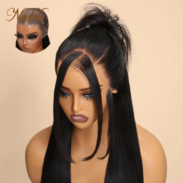 Nadula 13x4 Pre-Cut Lace Frontal Super Secure Water Wave Glueless Human Hair Wig Real Ear To Ear Bleached Knots Pre-Everything - Image 11