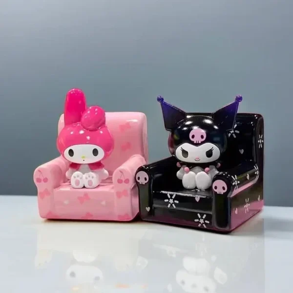 Sanrio Sitting Doll Series Blind Box Cute Sofa Cinnamoroll Hello Kitty Kuromi Mymelody Pachacco Mystery Box Kid Toy SurpriseGift - Image 26