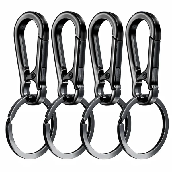 4Pcs Carabiner Clip Keychain Metal Carabiner Shape Key Ring Keyring Key Holder Clips Hook Holder Organizer for Car Keys Finder f - Image 7