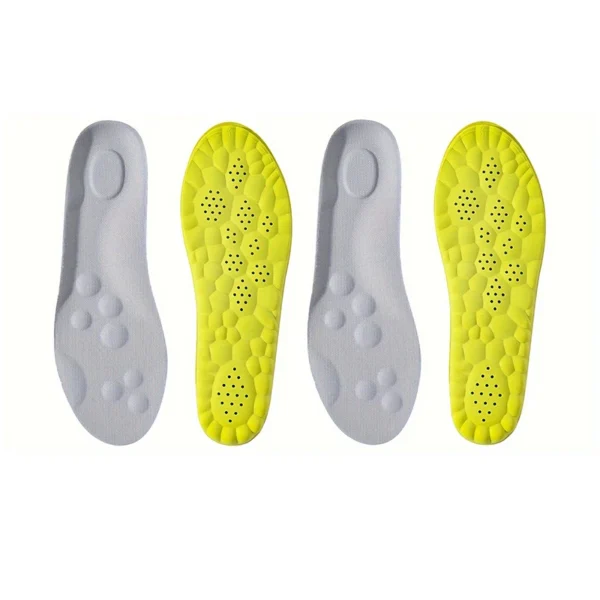 1Pair/2Pairs/4Pairs High Elasticity Latex Sport Insoles Soft Shoe Pads Arch Support Orthotic Insoles Breathable Deodorant Insole - Image 15
