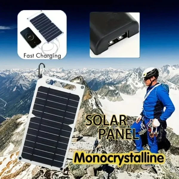 35W Sunpower Portable Solar Panel 5V Solar Plate WithUSB Safe Stabilize Charger ForPower Bank Phone Outdoor Camping Home RV Gift - Image 3