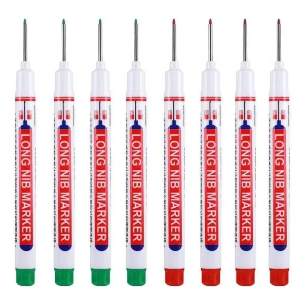 8Pcs/Set 20mm Deep Hole Long Nib Head Markers For Metal Perforating Pen Waterproof Bathroom Woodworking Decoration Multi-Purpose - Image 19
