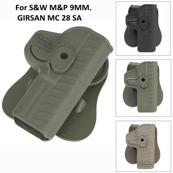 Tactical Gun Holster for S&W M&P 9MM. GIRSAN MC 28 SA.  Hunting Pistol Holsters Right Hand