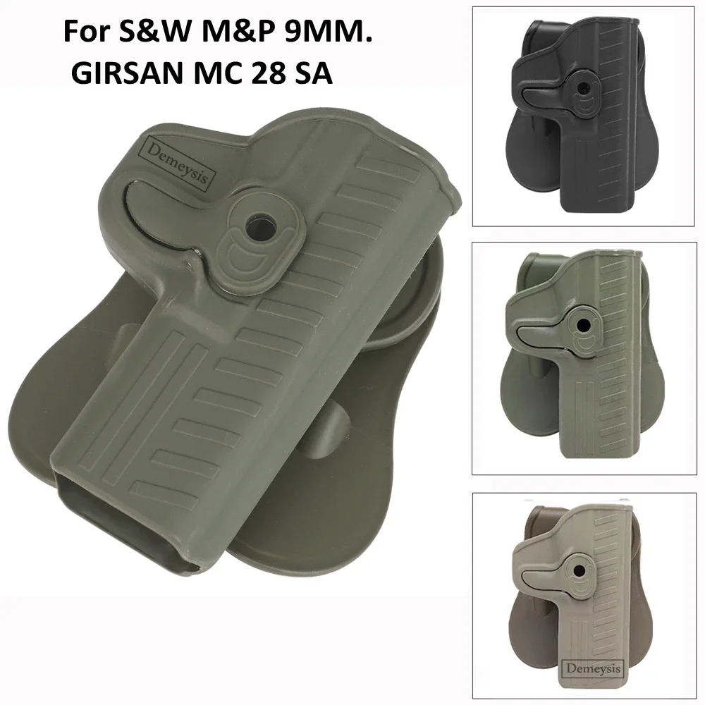 Tactical Gun Holster for S&W M&P 9MM. GIRSAN MC 28 SA.  Hunting Pistol Holsters Right Hand