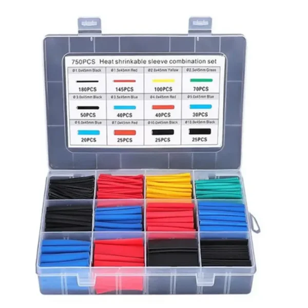 127-750pcs Heat-shrink Tubing Thermoresistant Tube Heat Shrink Wrapping Kit Electrical Connection Wire Cable Insulation Sleeving - Image 8