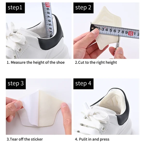 3pairs/6pairs Insoles Patch Heel Pads for Sport Shoes Back Sticker Adjustable Size Antiwear Feet Pad Cushion Insert Insole - Image 4