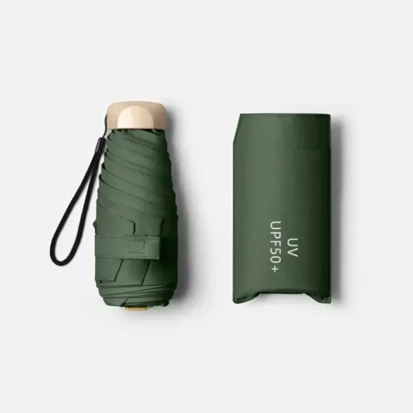 1Pc 55% Off Mini Sun Umbrella Pocket Rain Umbrella Vinyl Folding UV Ultraviolet Protection Sun Shade Pocket Parasol Capsule - Image 7