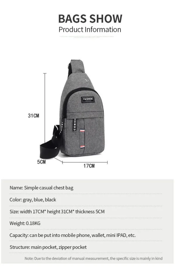 Men's Waterproof Large Capacity Fanny Pack, Adjustable Strap For Outdoor Activities, Travel Running, Hiking, And Cycling - Image 9