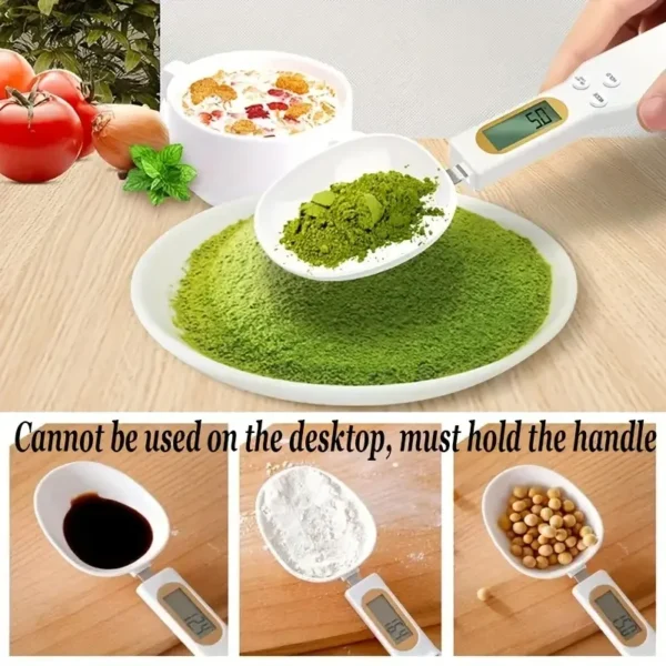 Mini Spoon Scale Digital Kitchen Scale Electronic LCD Food Scale 0.1-500g Cooking Flour Milk Coffee Powder Weight Measure Spoon - Image 3