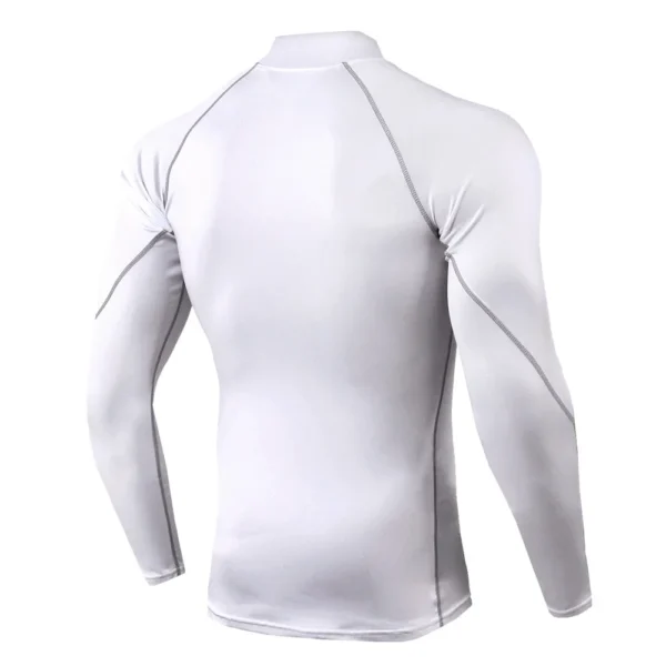Men Sport T-shirt Quick Dry Bodybuilding Running Shirt Long Sleeve Compression Top Gym T Shirt Men Fitness Tight Rashgard - Image 3