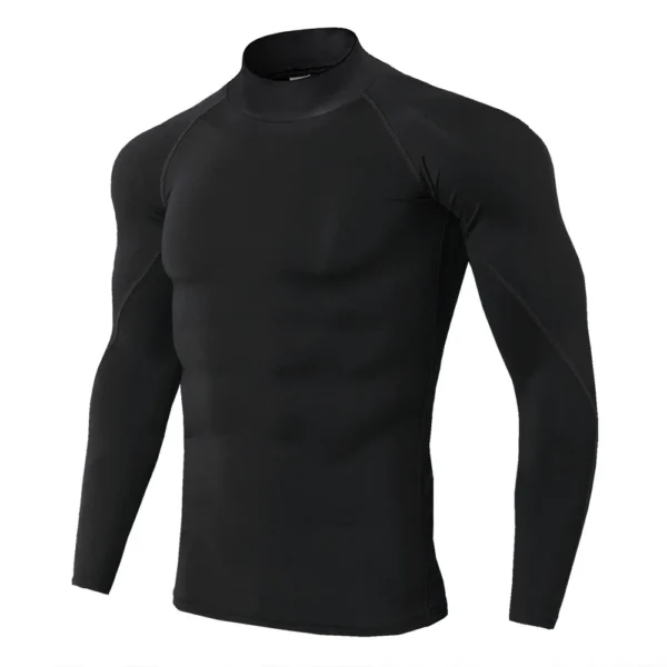 Men Sport T-shirt Quick Dry Bodybuilding Running Shirt Long Sleeve Compression Top Gym T Shirt Men Fitness Tight Rashgard - Image 12