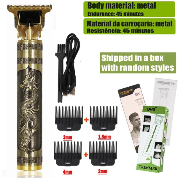 T9 Hair Clipper Repair Beard Shaving Body Hair Trimmer Clippers Electric Machine Men Haircut Machine 0mm Barber Shaver - Image 8
