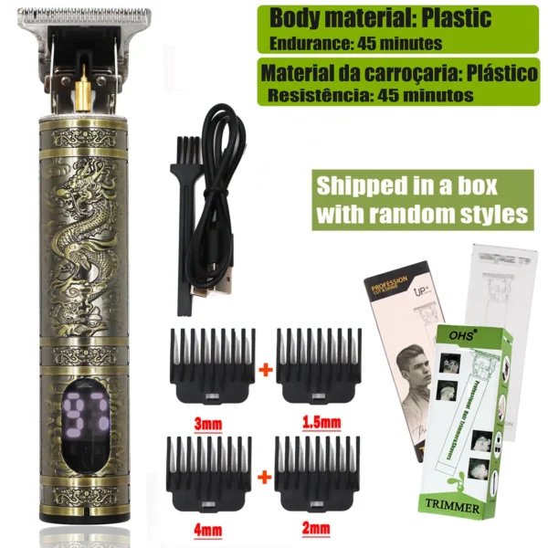 T9 Hair Clipper Repair Beard Shaving Body Hair Trimmer Clippers Electric Machine Men Haircut Machine 0mm Barber Shaver - Image 9