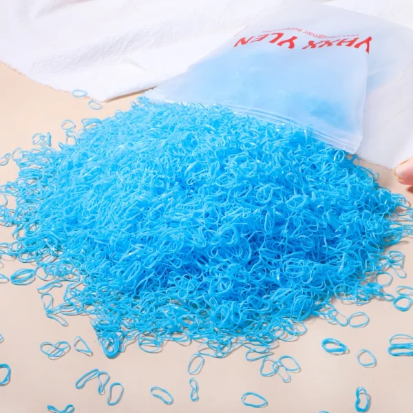 500/1000/2000pcs Girls Colourful Disposable Rubber Band Hair Ties Headband Children Ponytail Holder Bands Kids Hair Accessories - Image 15