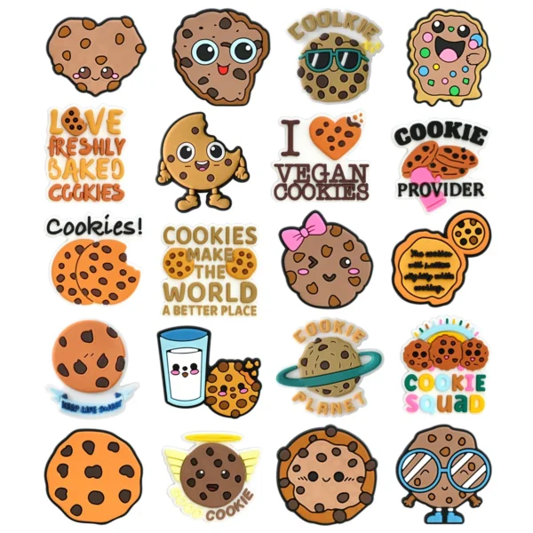 Hot Toys Icecream Interesting Monster Shoes Charm Decorations Cute Cartoon PVC Decorations Detachable Waterproof For Party Gifts - Image 18