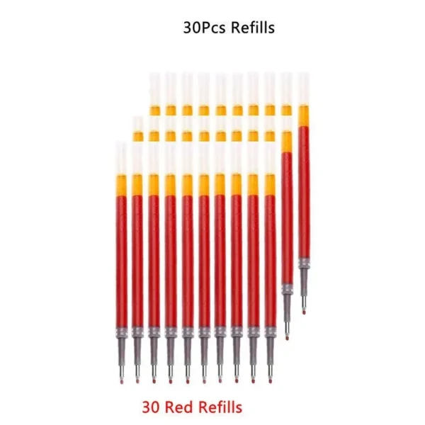 13/30pcs Retractable Gel Pens Set Black/Red/Blue Ink Ballpoint for Writing Refills Office Accessories School Supplies Stationery - Image 16