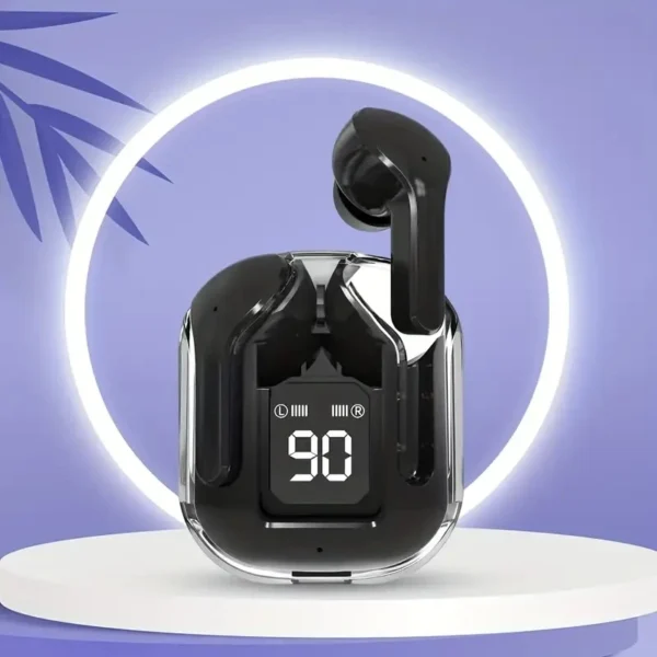 Original T2 Wireless Bluetooth Earphone Transparent HIFI Headphones LED Power Digital Display Stereo Sound Earphones for Xiaomi - Image 11