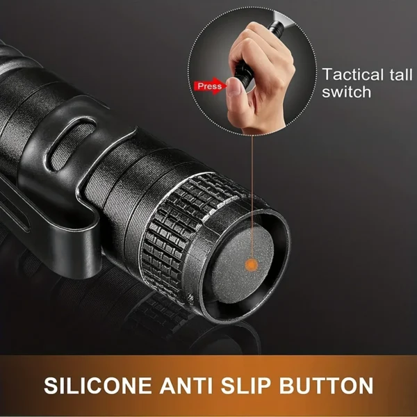 395nm UV Flashlight Ultraviolet Torch With Pen Clip Portable Violet Light Pet Urine Scorpion Detector UV Lamp Use AAA Batteries - Image 5