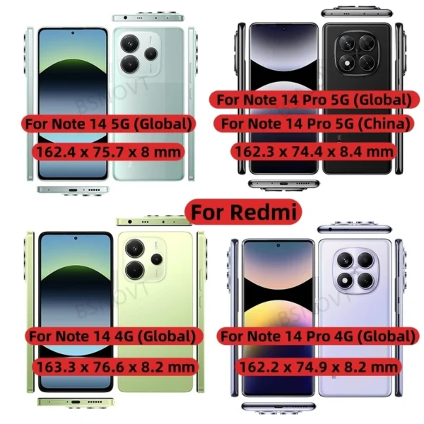 For Xiaomi Redmi Note 14 Pro 5G Case Cover Redmi Note 14 Pro 5G Capas Wireless Charging Magnetic Matte Fundas Redmi Note 14 Pro - Image 6