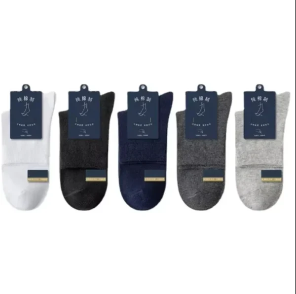 10pairs Breathable Cotton Sports Stockings Men Bamboo Fiber Autumn and Winter Men Socks Sweat Absorption Deodorant Business Sox - Image 25