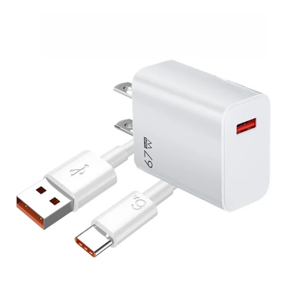 67W USB Fast Charger With 6A Type C Cable Phone Power Adapter For Xiaomi Mi 12 POCO X5 X4 Pro Redmi Note 10 11 Charging Adapter - Image 9