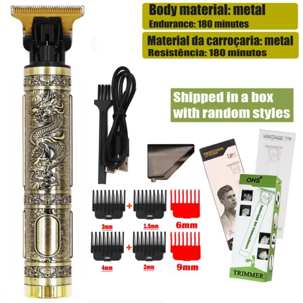 T9 Hair Clipper Repair Beard Shaving Body Hair Trimmer Clippers Electric Machine Men Haircut Machine 0mm Barber Shaver - Image 10